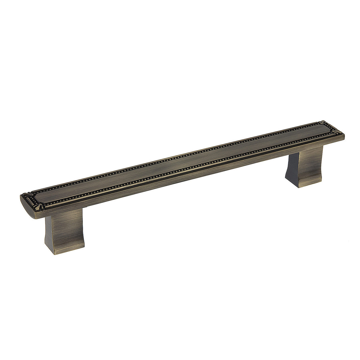 Richelieu BP780160AE: 160mm cc Brossard Cabinet Pull - Antique English