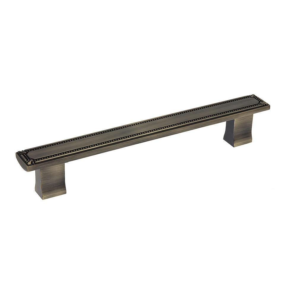 Richelieu BP780160AE: 160mm cc Brossard Cabinet Pull - Antique English