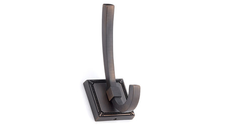 Richelieu BP7801BORB: 5" Transitional Double Coat Hook - Brushed Oil Rubbed Bronze