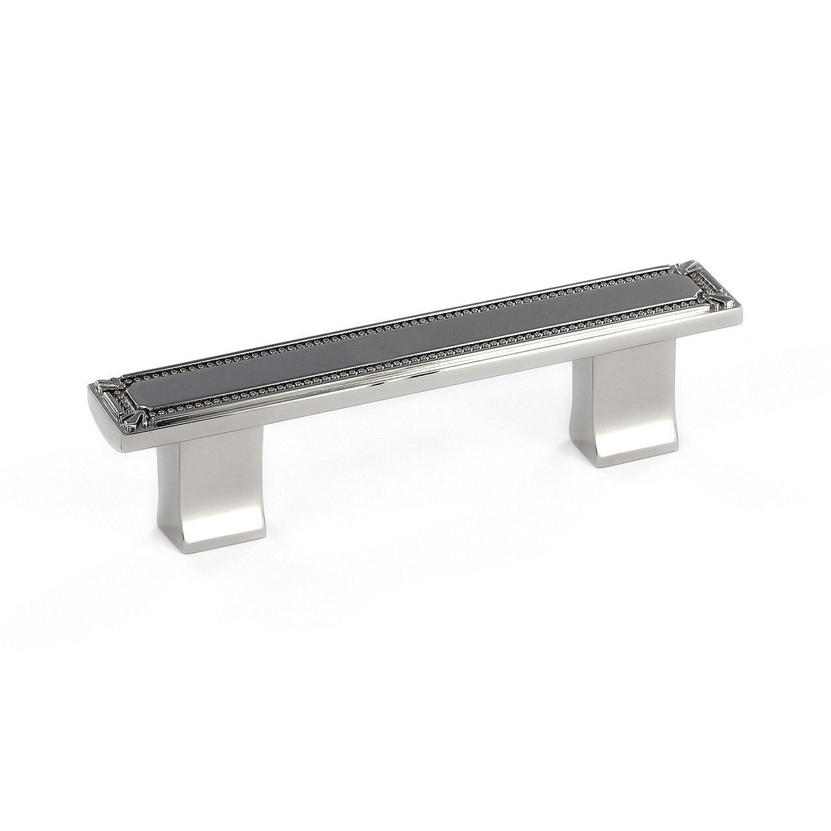 Richelieu BP78096180: 96mm cc Brossard Cabinet Pull - Polished Nickel