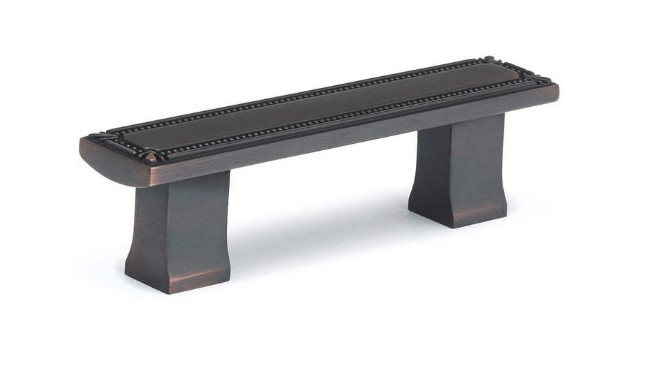 Richelieu BP78096BORB: 96mm cc Brossard Cabinet Pull - Brushed Oil Rubbed Bronze