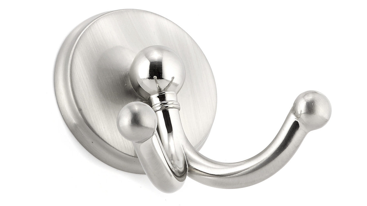 Richelieu BP7902195: 2-3/4" Transitional Double Horizontal Coat Hook - Brushed Nickel