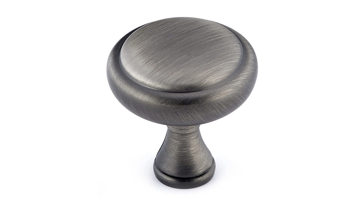 Richelieu BP79032143: 1-1/4" Candiac Cabinet Knob - Antique Nickel
