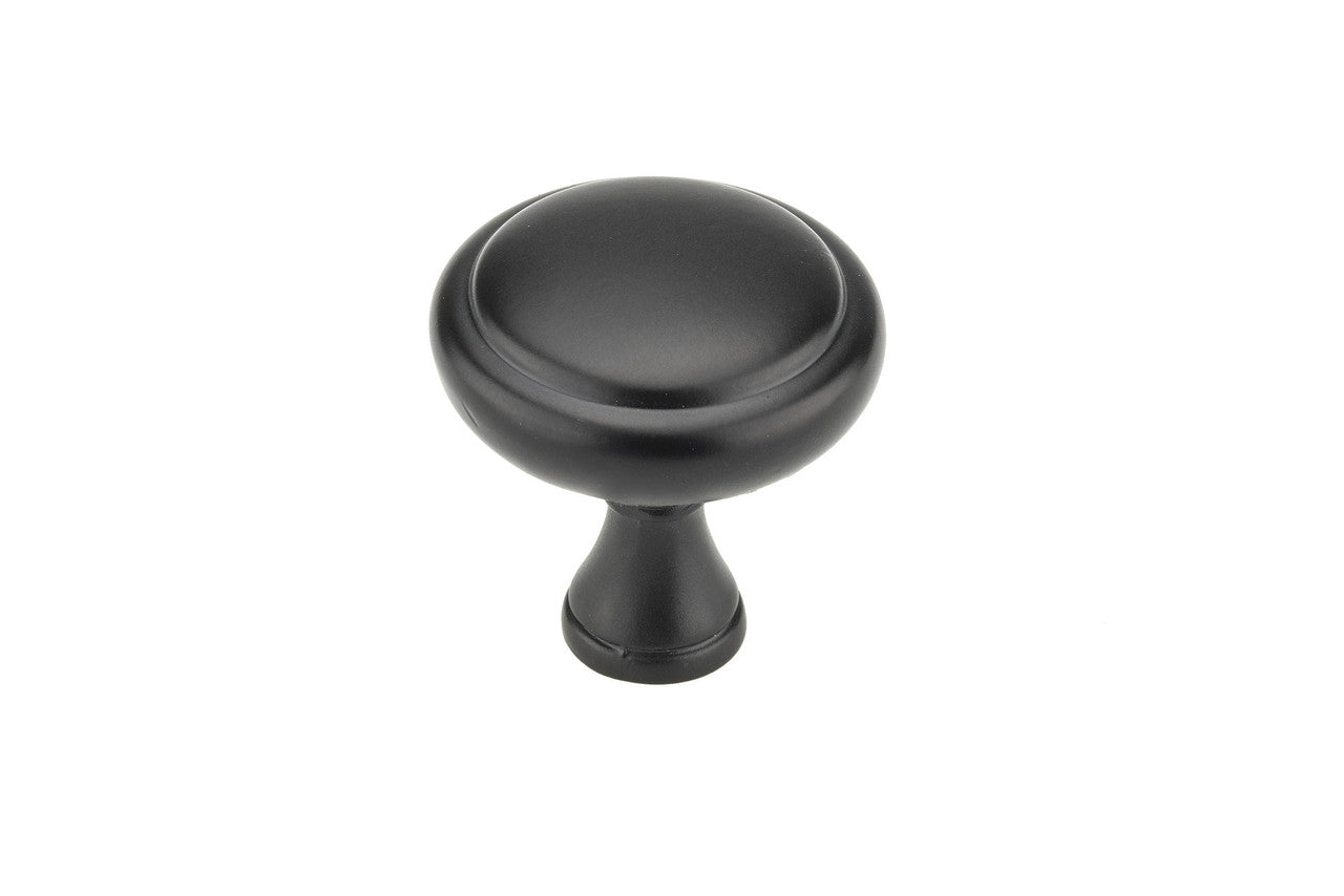 Richelieu BP79032900: 1-1/4" Candiac Cabinet Knob - Matte Black