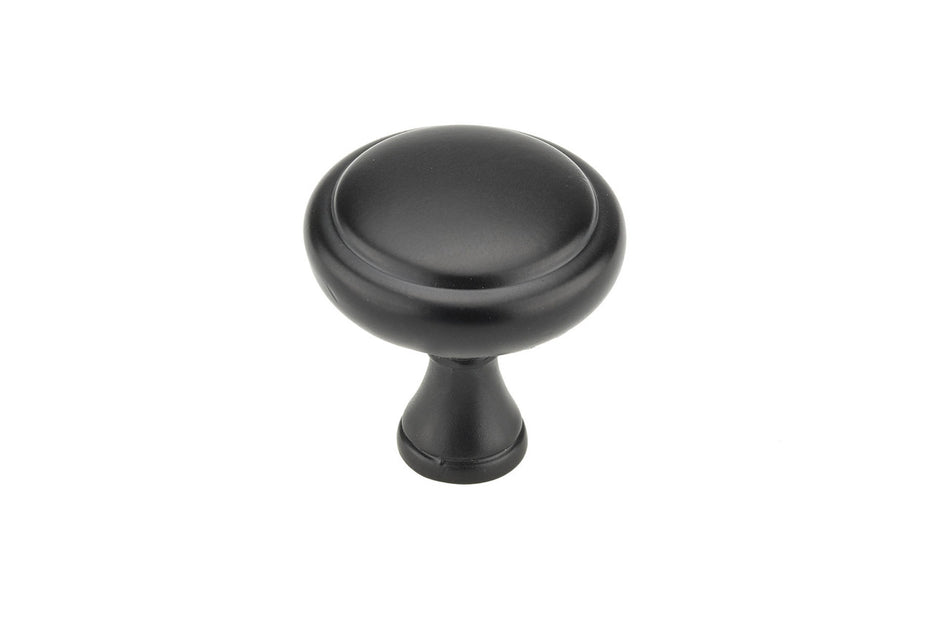 Richelieu BP79032900: 1-1/4" Candiac Cabinet Knob - Matte Black