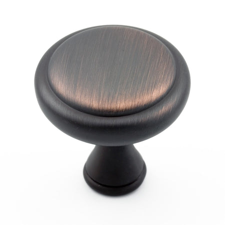 Richelieu BP79032BORB: 1-1/4" Candiac Cabinet Knob - Brushed Oil Rubbed Bronze