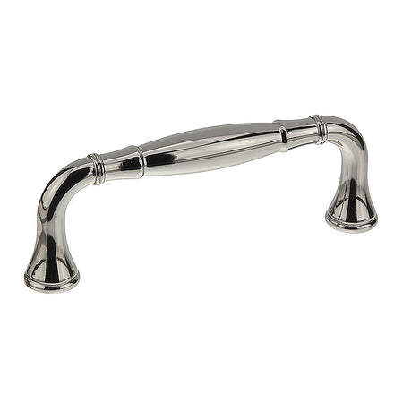 Richelieu BP79096180: 96mm cc Candiac Cabinet Pull - Polished Nickel