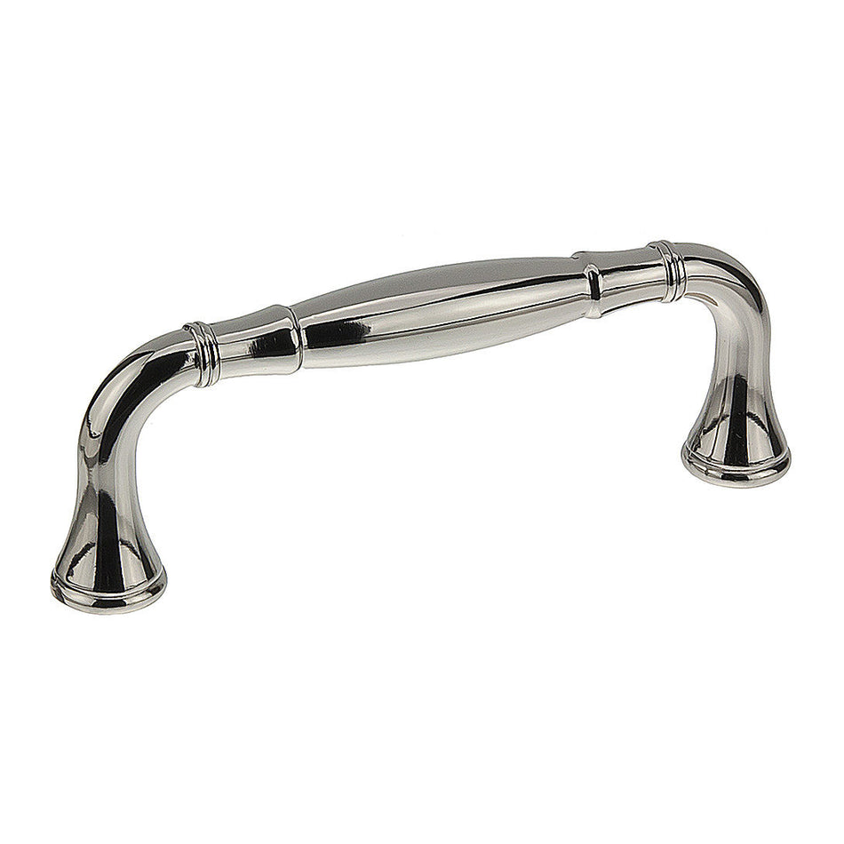 Richelieu BP79096180: 96mm cc Candiac Cabinet Pull - Polished Nickel