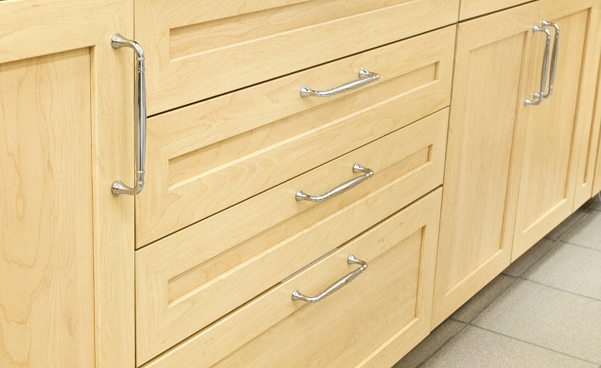 Richelieu BP79096900: 96mm cc Candiac Cabinet Pull - Matte Black