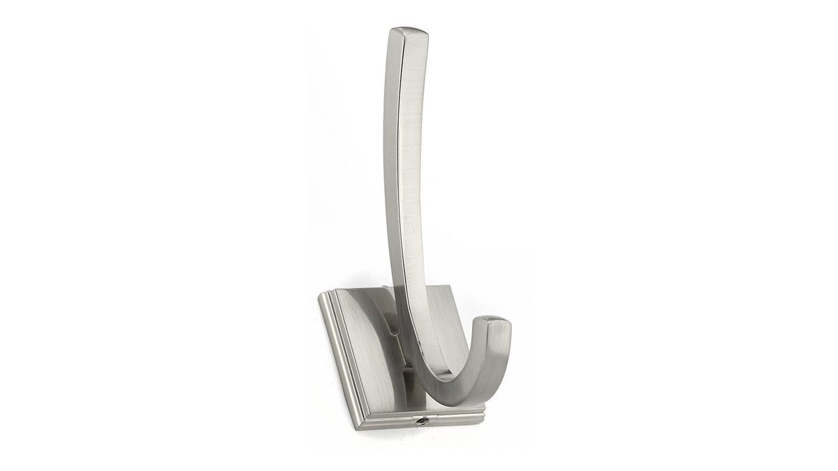 Richelieu BP7951195: 4-7/8" Transitional Double Coat Hook - Brushed Nickel