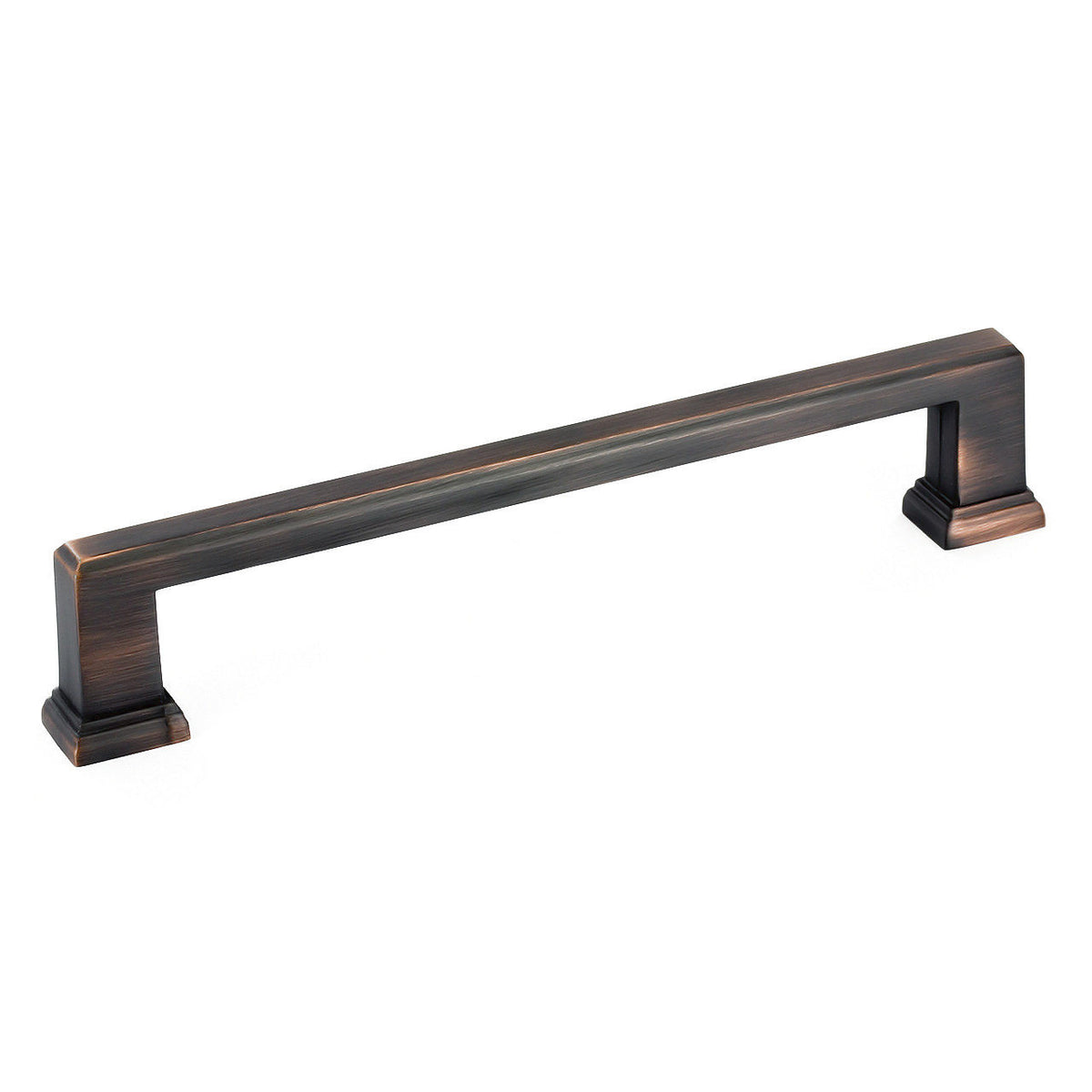 Richelieu BP795160BORB: 160mm cc Mirabel Square Bar Cabinet Pull - Brushed Oil Rubbed Bronze