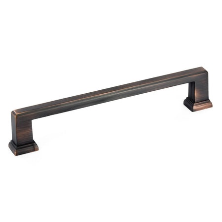 Richelieu BP795160BORB: 160mm cc Mirabel Square Bar Cabinet Pull - Brushed Oil Rubbed Bronze