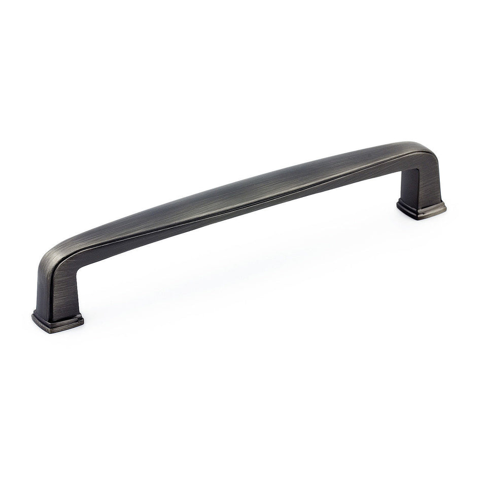 Richelieu BP810128143: 128mm cc Charlemangne Cabinet Pull - Antique Nickel