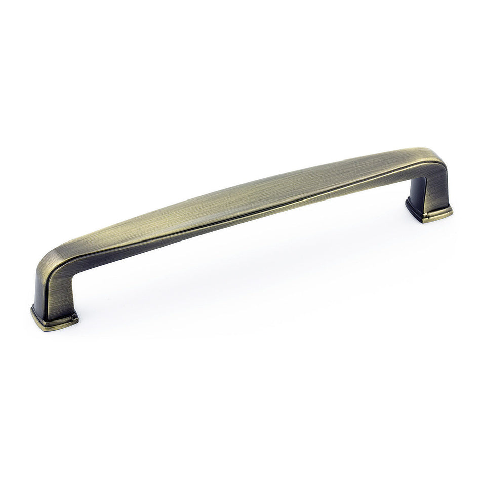 Richelieu BP810128AE: 128mm cc Charlemangne Cabinet Pull - Antique English