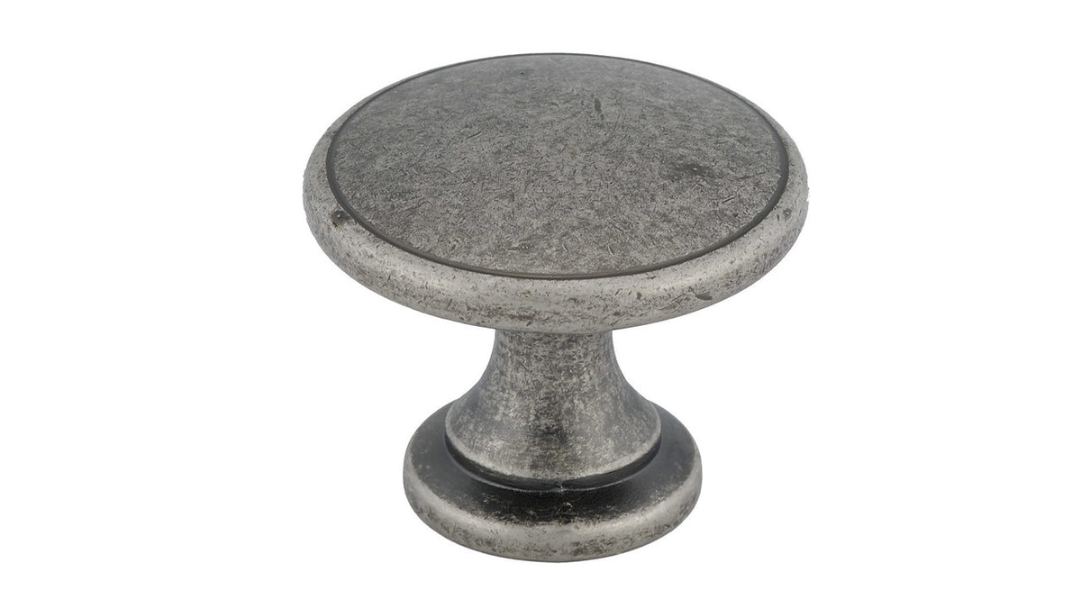 Richelieu BP81224142: 1-3/4" Mont-Royal Cabinet Knob - Pewter