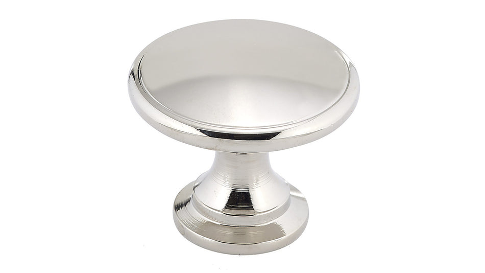 Richelieu BP81224180: 1-3/4" Mont-Royal Cabinet Knob - Polished Nickel