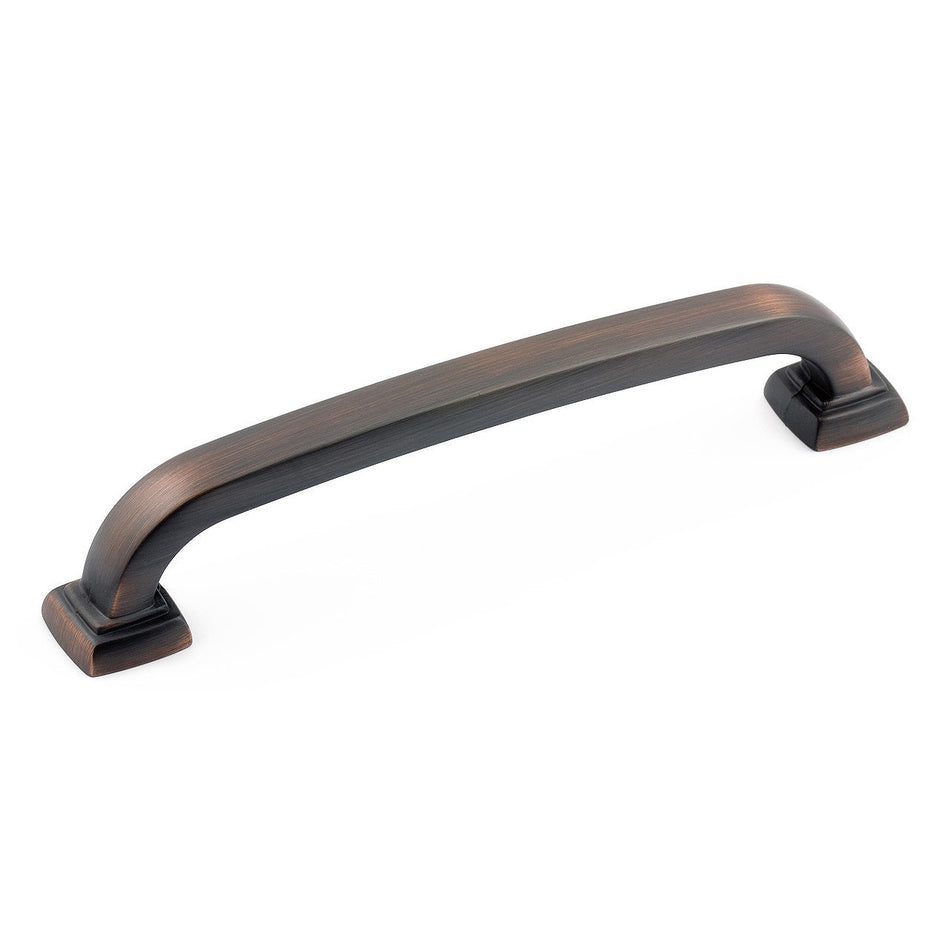 Richelieu BP81596BORB: 96mm cc Vaughan Bar Cabinet Pull - Brushed Oil Rubbed Bronze