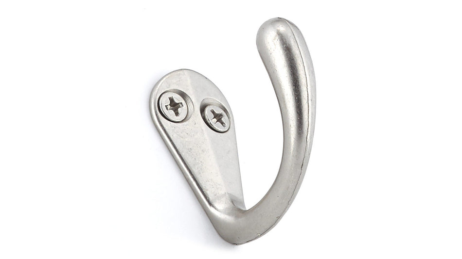 Richelieu BP81821184: 1-1/2" Utility Single Wall Hook (8-pack) - Satin Nickel