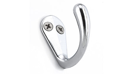 Richelieu BP81843140: 1-1/2" Utility Single Wall Hook (8-pack) - Polished Chrome