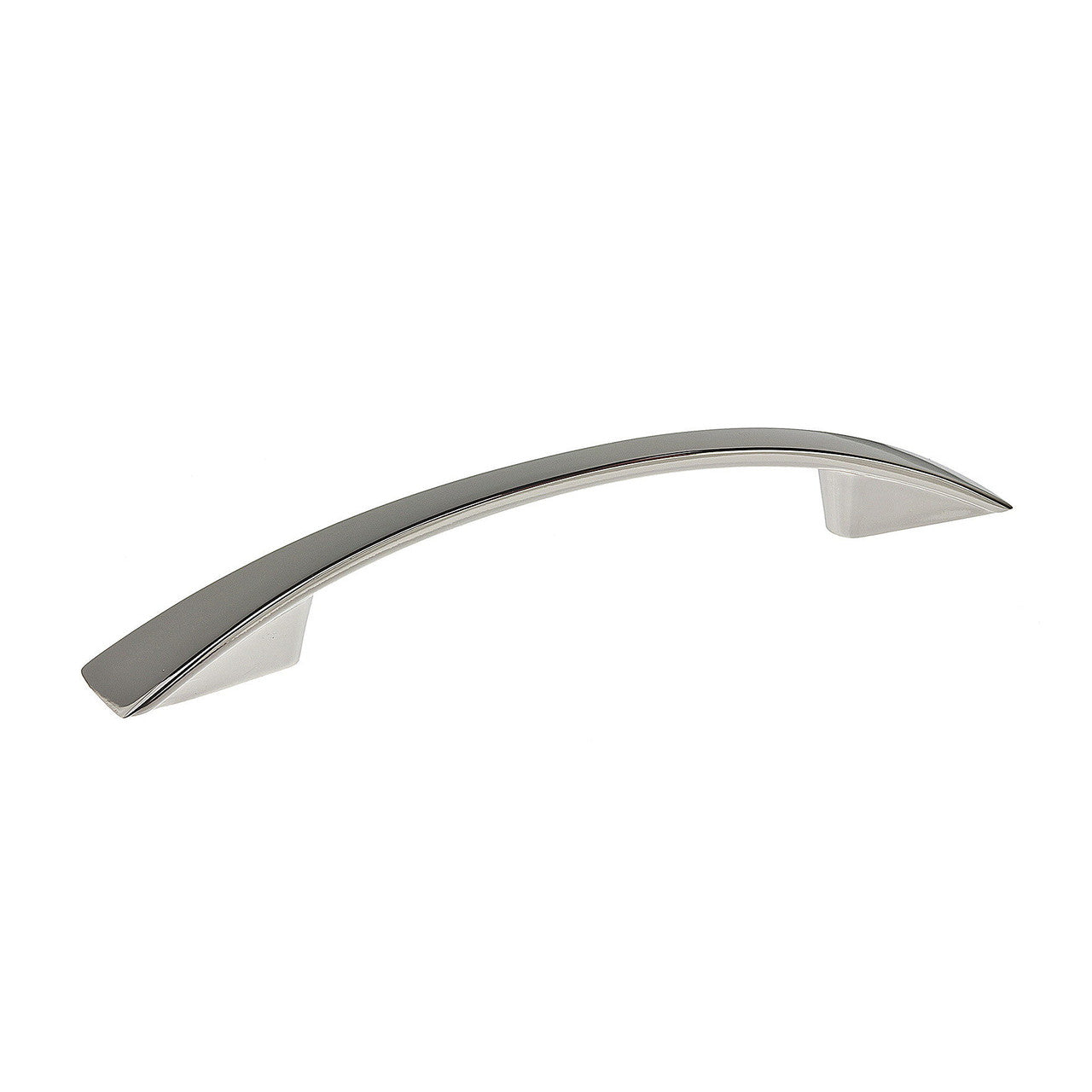 Richelieu BP82196180: 96mm cc Silverthorn Cabinet Pull - Polished Nickel