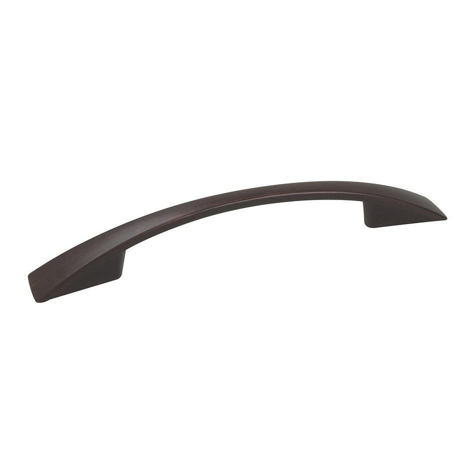 Richelieu BP82196BORB: 96mm cc Silverthorn Cabinet Pull - Brushed Oil Rubbed Bronze