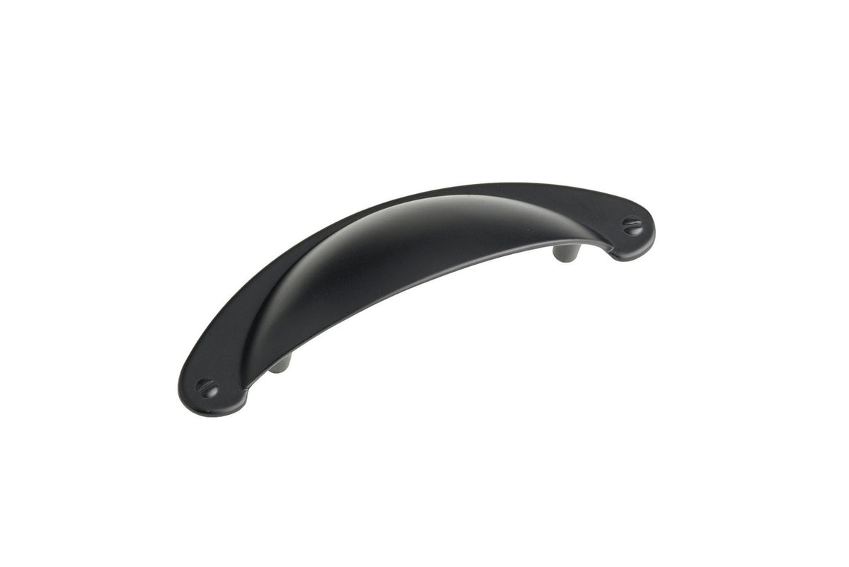 Richelieu BP82333900: 3" cc Sorbonne Cup Cabinet Pull - Matte Black
