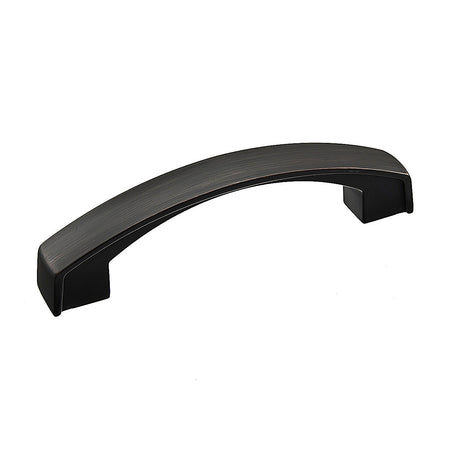 Richelieu BP825296BORB: 96mm cc Boisbriand Arched Bar Cabinet Pull - Brushed Oil Rubbed Bronze