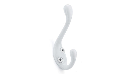 Richelieu BP8340130: 3-3/8" Utility Double Wall Hook (4-pack) - White