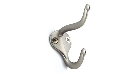 Richelieu BP83821184: 2" Utility Double Wall Hook (8-pack) - Matte Nickel