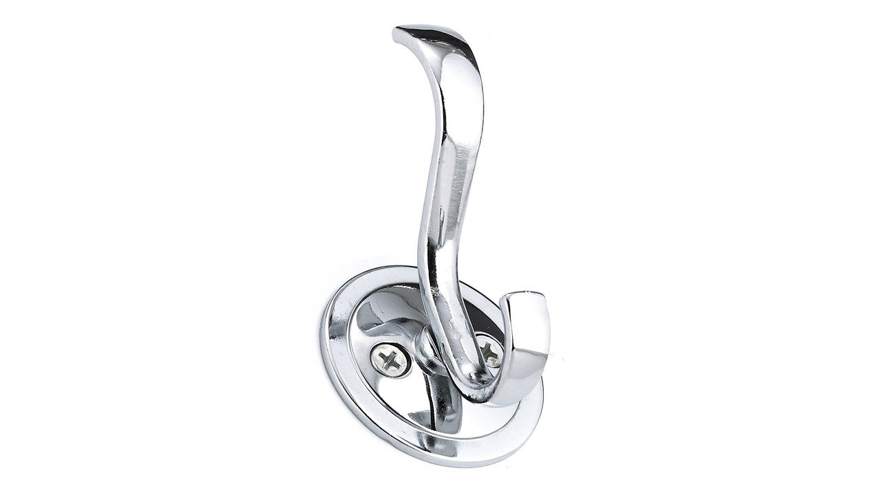 Richelieu BP84025140: 3-1/8" Classic Double Wall Hook - Polished Chrome