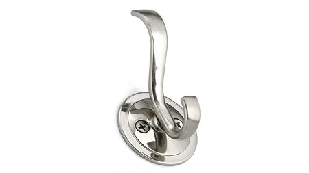 Richelieu BP84025195: 3-1/8" Classic Double Wall Hook - Brushed Nickel