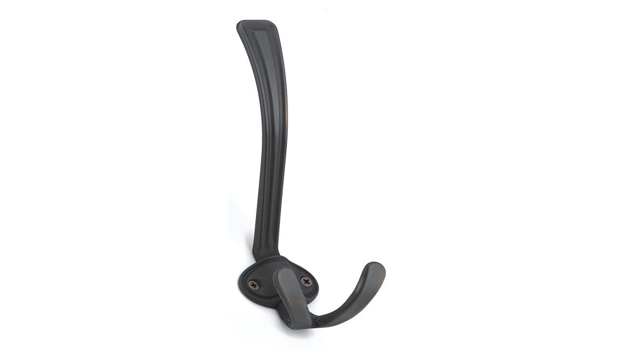 Richelieu BP84032BORB: 6-1/2" Classic Triple Wall Hook - Brushed Oil Rubbed Bronze