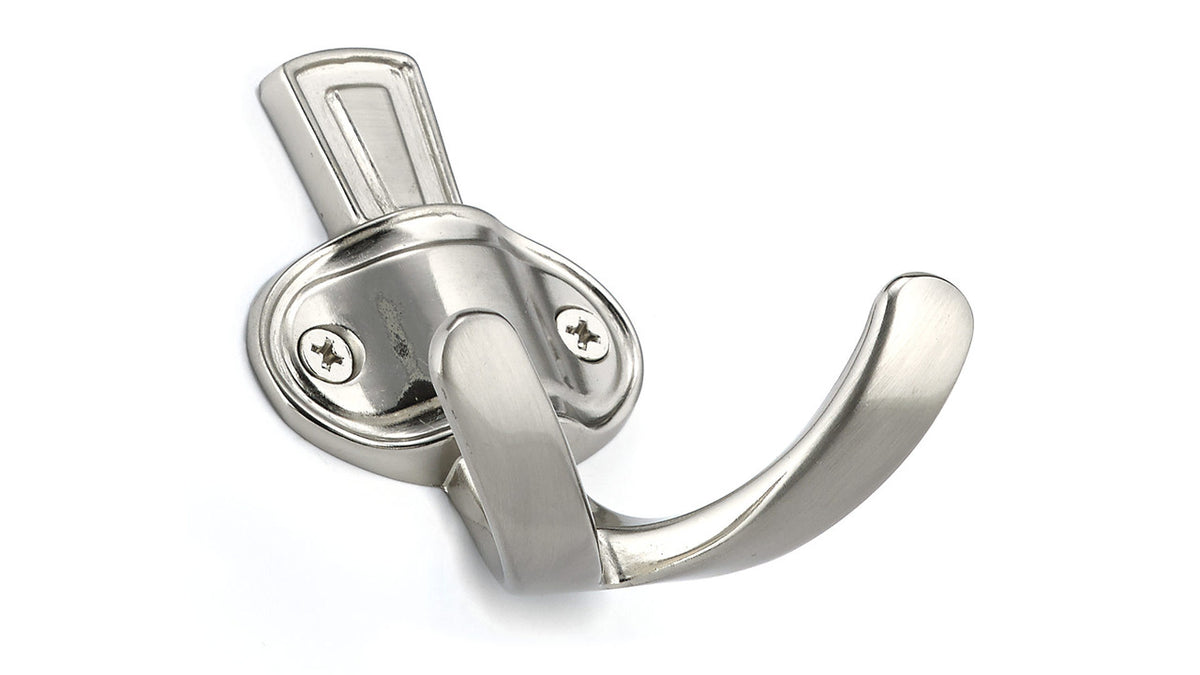 Richelieu BP84732195: 3" Classic Double Wall Hook - Brushed Nickel