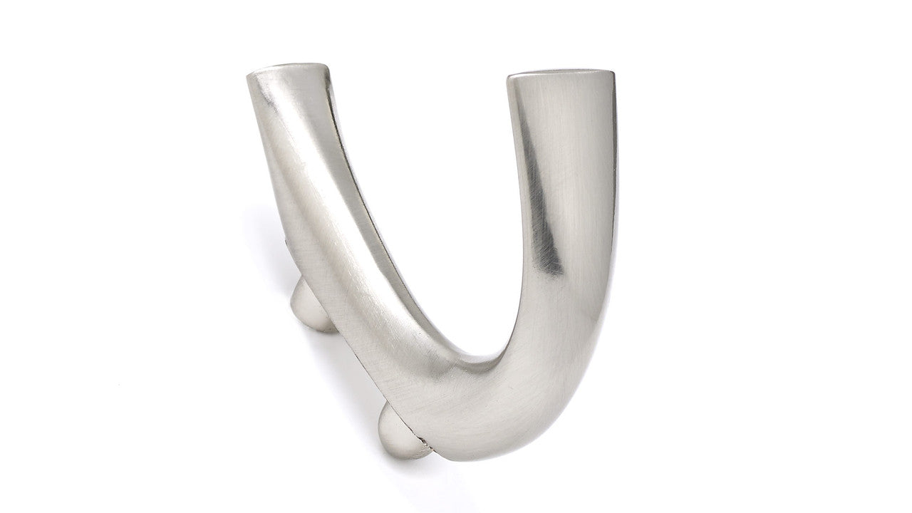 Richelieu BP84965195: 2-5/8" Contemporary Double Wall Hook - Brushed Nickel