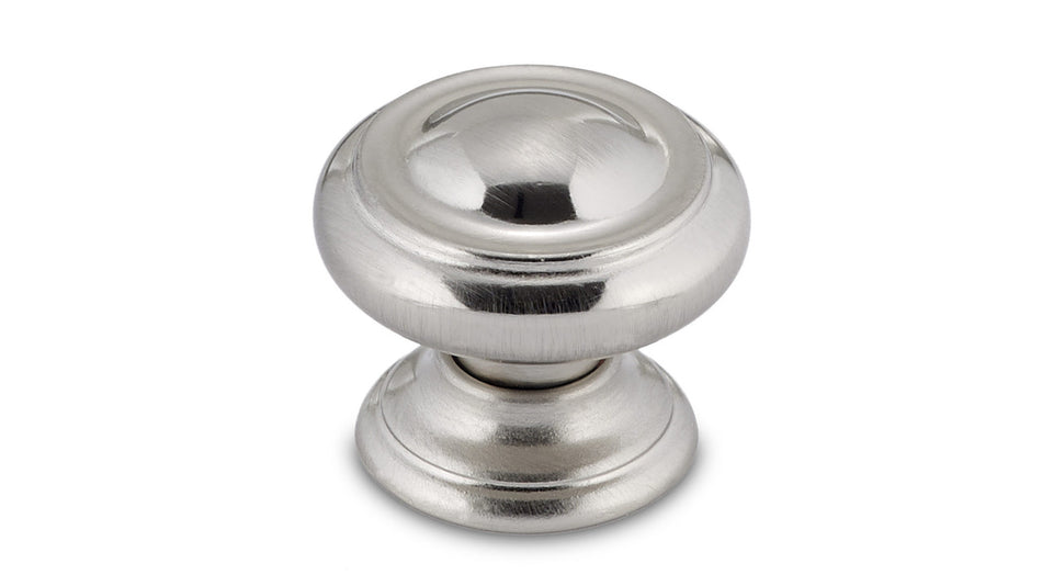 Richelieu BP8632195: 1-3/16" Rosebank Cabinet Knob - Brushed Nickel