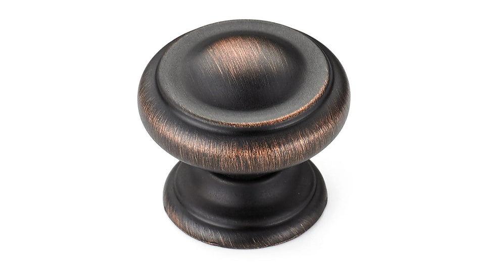Richelieu BP8632BORB: 1-3/16" Rosebank Cabinet Knob - Brushed Oil Rubbed Bronze