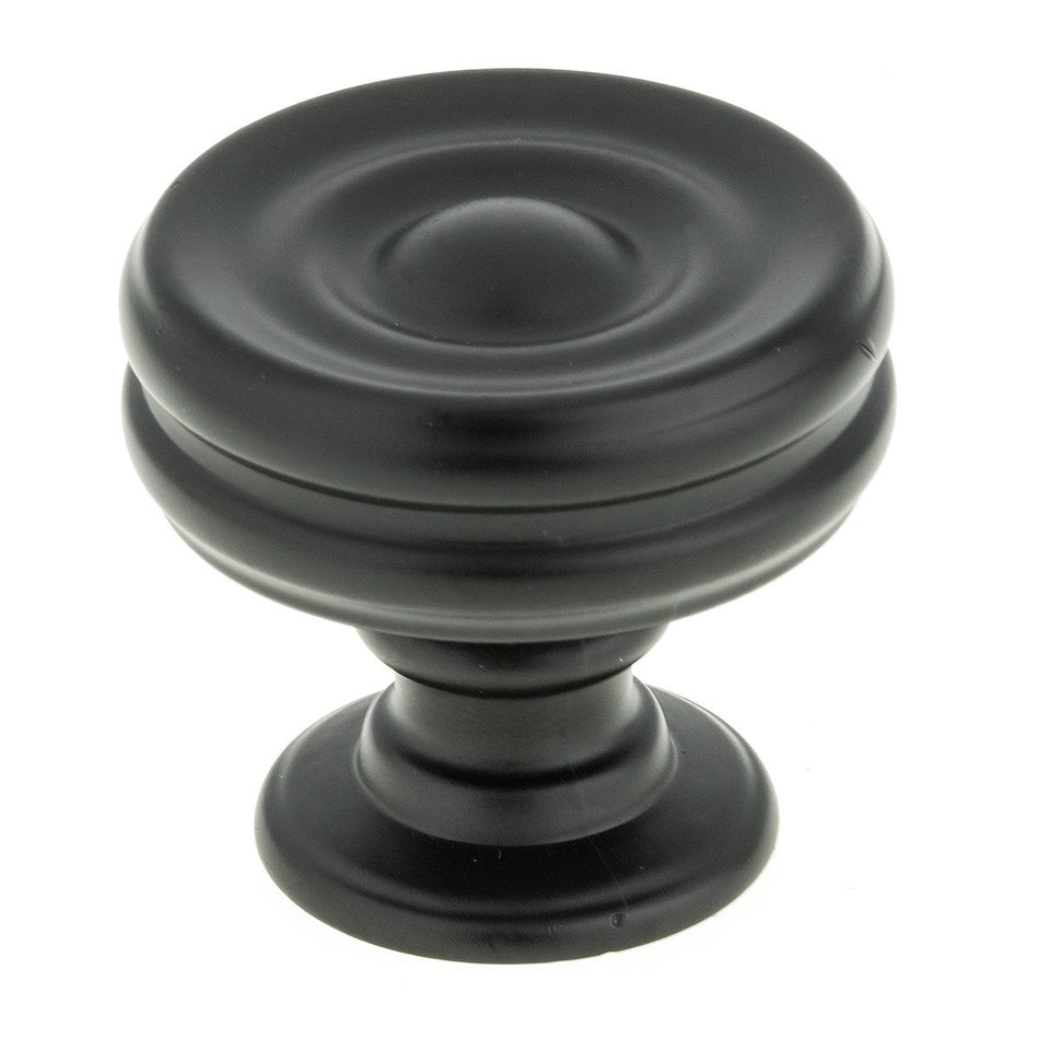 Richelieu BP872535900: 1-3/8" Brittannia Cabinet Knob - Black