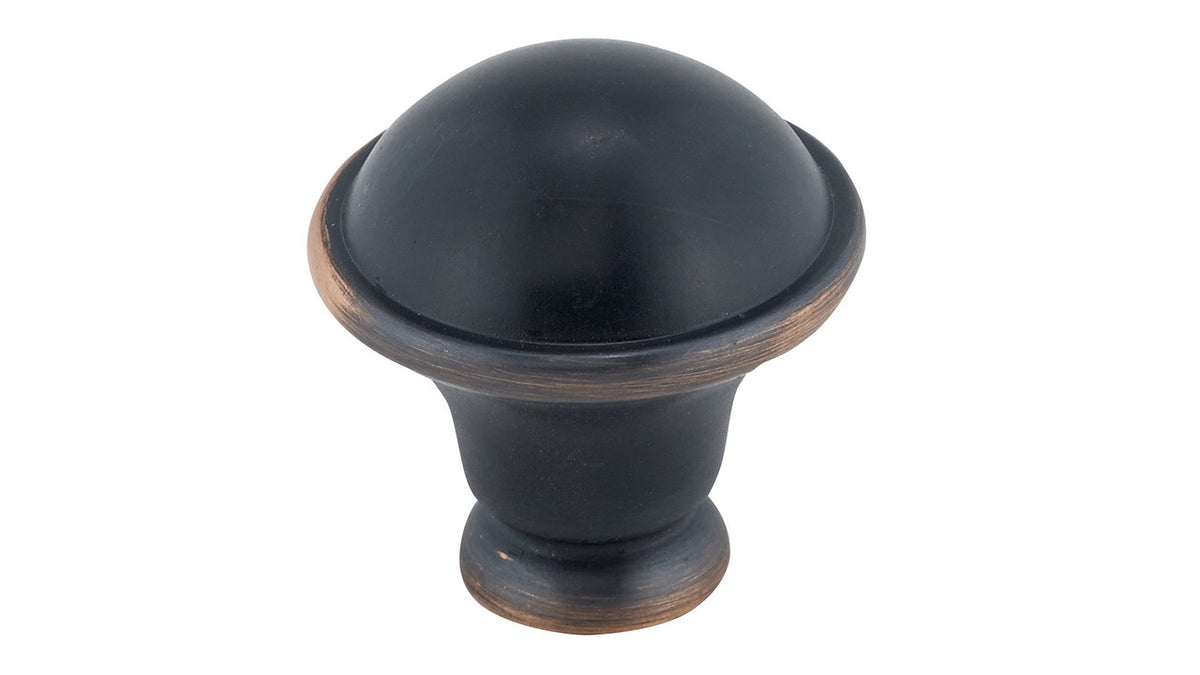 Richelieu BP872BORB: 1-1/4" Nantes Cabinet Knob - Brushed Oil Rubbed Bronze