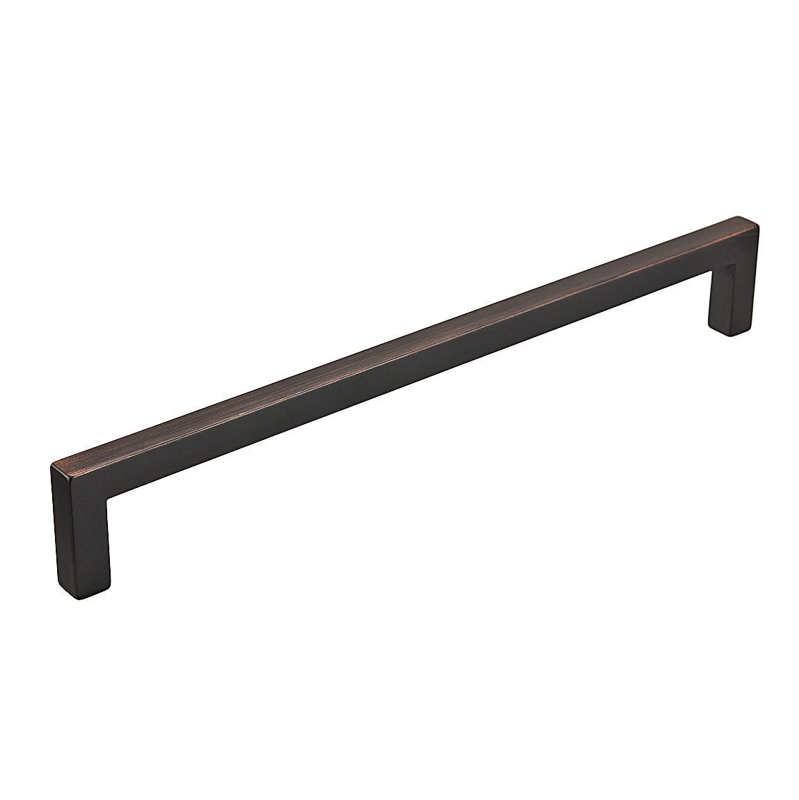 Richelieu BP873224BORB: 224mm cc Lambton Square Bar Cabinet Pull - Brushed Oil Rubbed Bronze