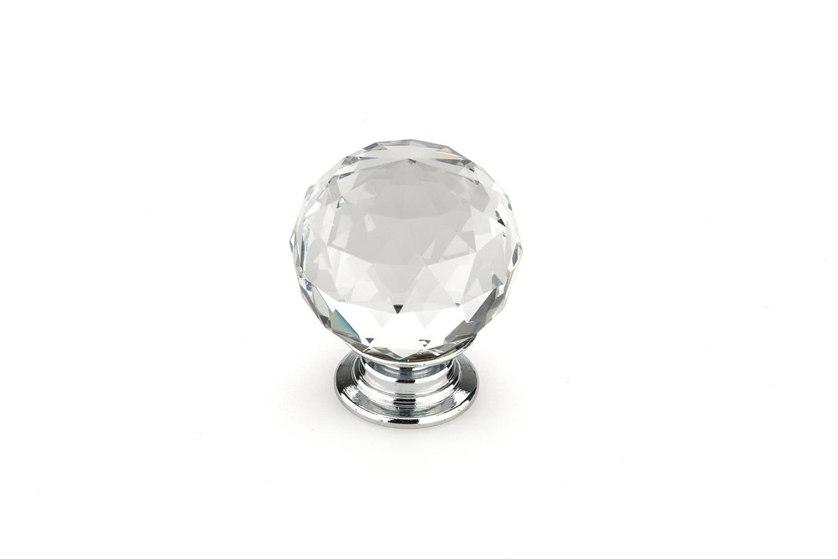 Richelieu BP87373014011: 1-3/16" Perdenone Cabinet Knob - Polished Chrome/Clear Crystal