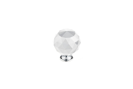 Richelieu BP87374014011: 1-9/16" Perdenone Cabinet Knob - Polished Chrome/Clear Crystal