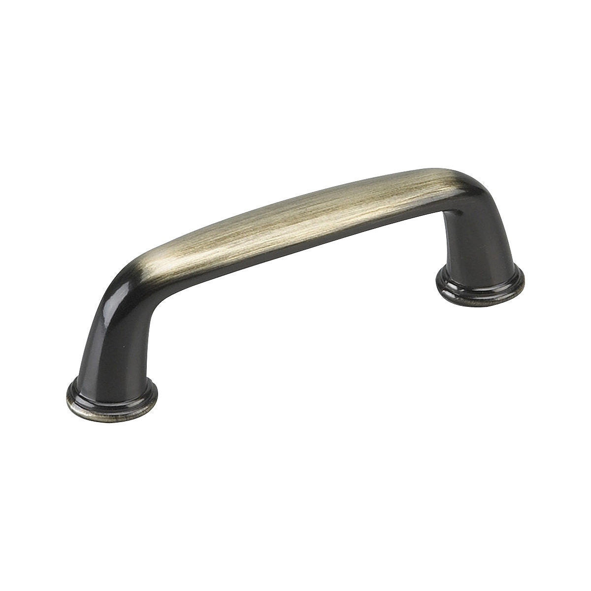 Richelieu BP876AE: 3" cc Nantes Cabinet Pull - Antique English