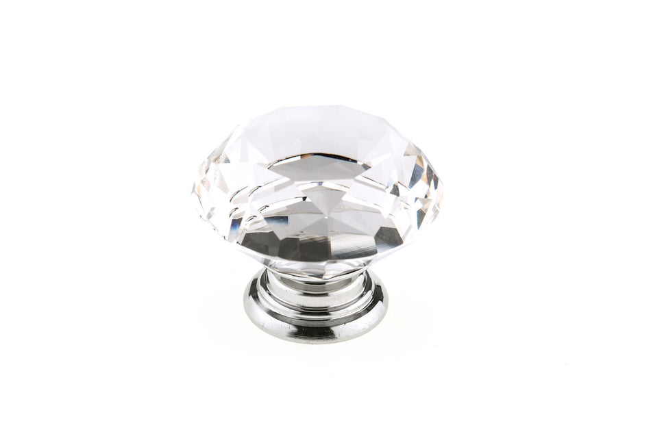 Richelieu BP87765014011: 2" Bolzano Cabinet Knob - Polished Chrome/Clear Crystal