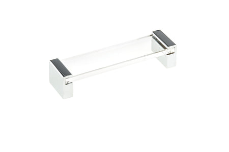 Richelieu BP877812814011: 128mm cc Como Cabinet Pull - Polished Chrome/Clear Acrylic