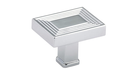 Richelieu BP87883545140: 1-3/8" Como Square Cabinet Knob - Polished Chrome