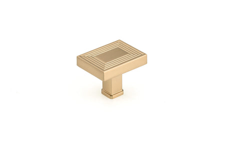 Richelieu BP87883545CHBRZ: 1-25/32" Como Rectangular Cabinet Knob - Champagne Bronze