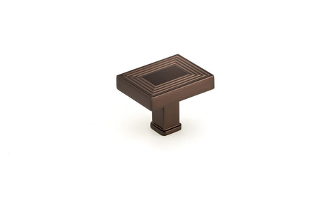 Richelieu BP87883545HBRZ: 1-25/32" Como Rectangular Cabinet Knob - Honey Bronze