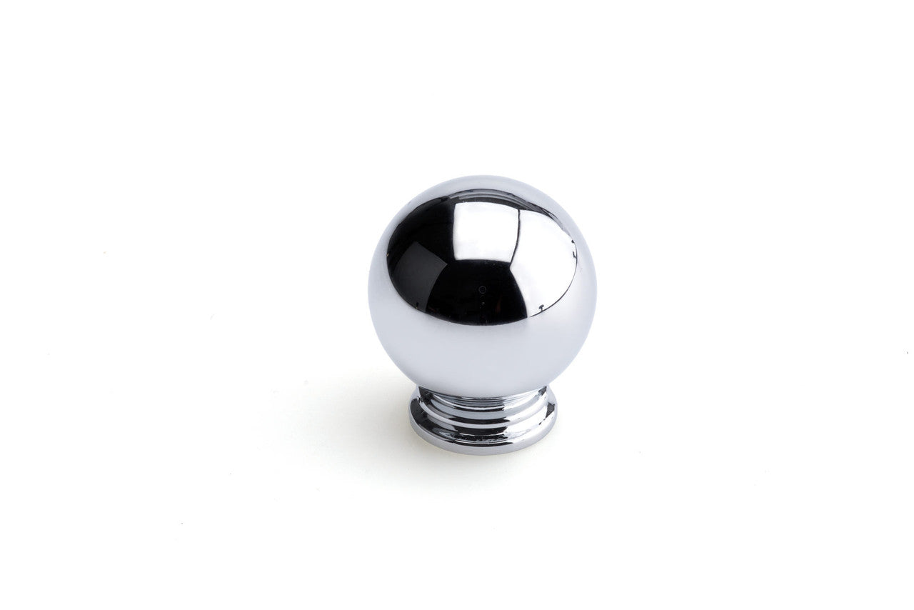 Richelieu BP878930140: 1-3/16" Firenze Sphere Cabinet Knob - Chrome