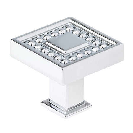 Richelieu BP87953333140: 1-5/16" Torcello Square Cabinet Knob - Chrome