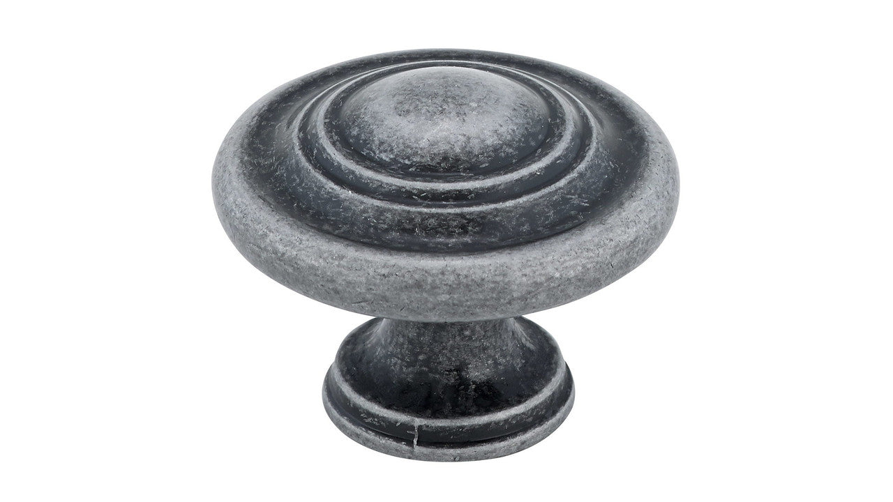 Richelieu BP880142: 1-3/4" Traditional Cabinet Knob - Pewter
